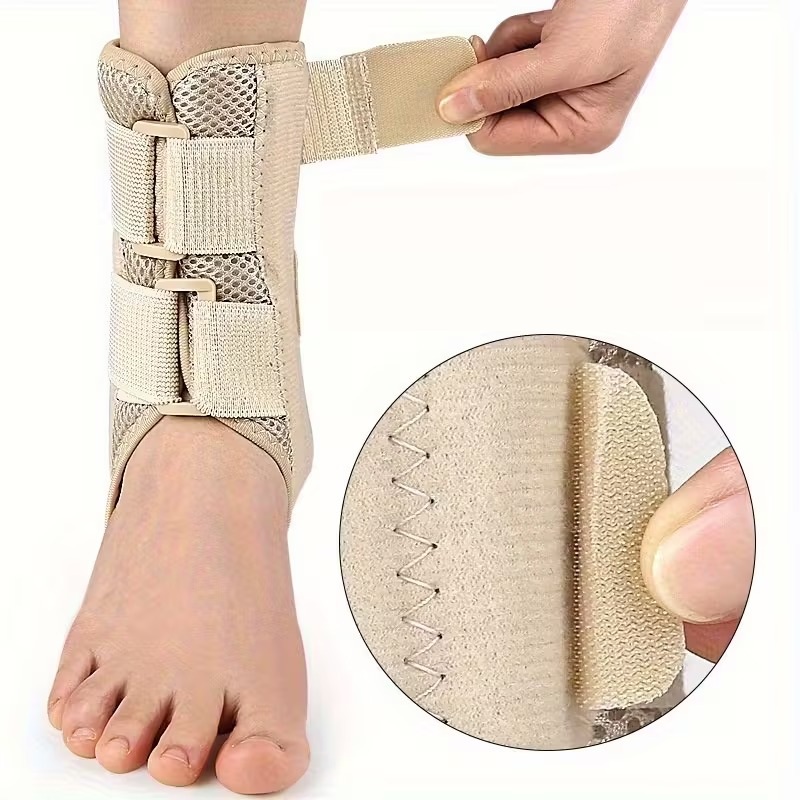 Breathable Ankle Support Brace with Compression Straps